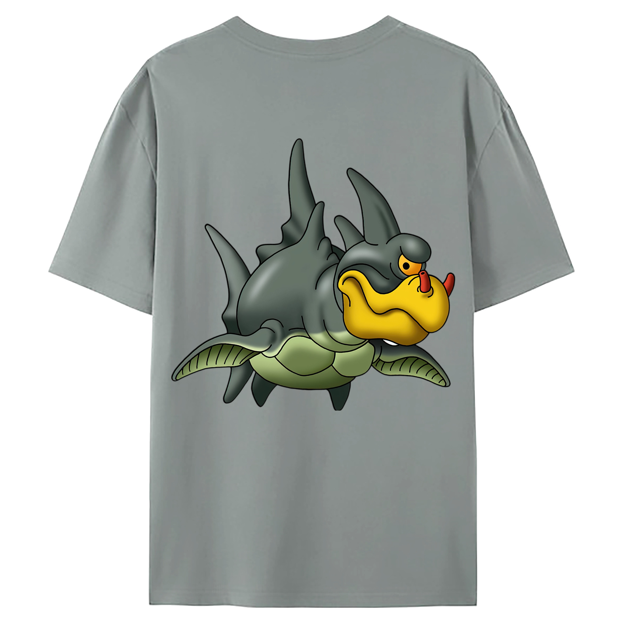 （画像用） ドラゴンクエスト Doragon Kuesuto Dragon Quest 綿100％ メンズ半袖Tシャツ（バックプリント） 通気性